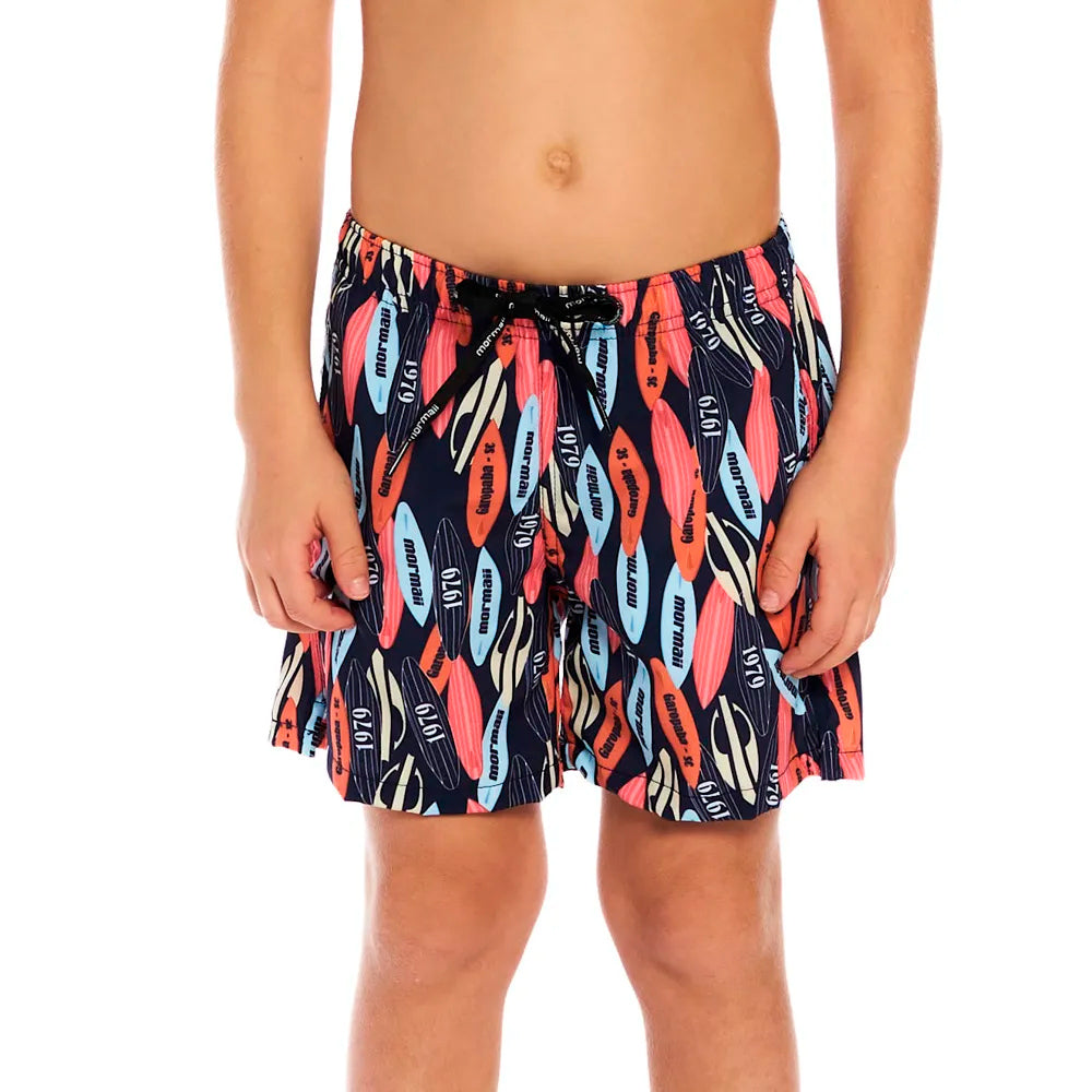 Bermuda De Tactel Mormaii Estampada Masculina - Azul Marinho