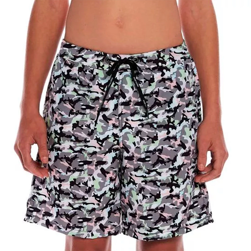 Bermuda De Tactel Mormaii Estampa Camuflada Masculina - Cinza/Preto/Verde