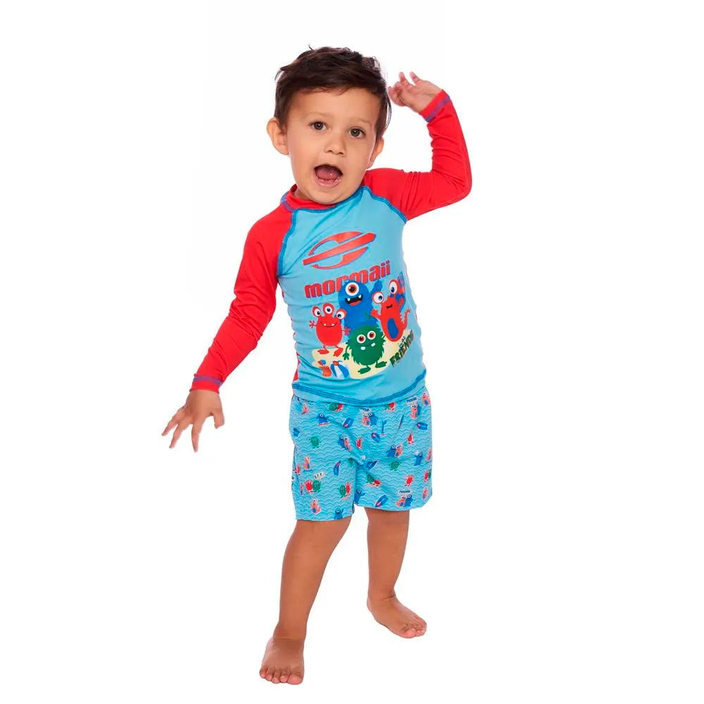 Bermuda De Tactel Mormaii Estampada Masculina - Azul