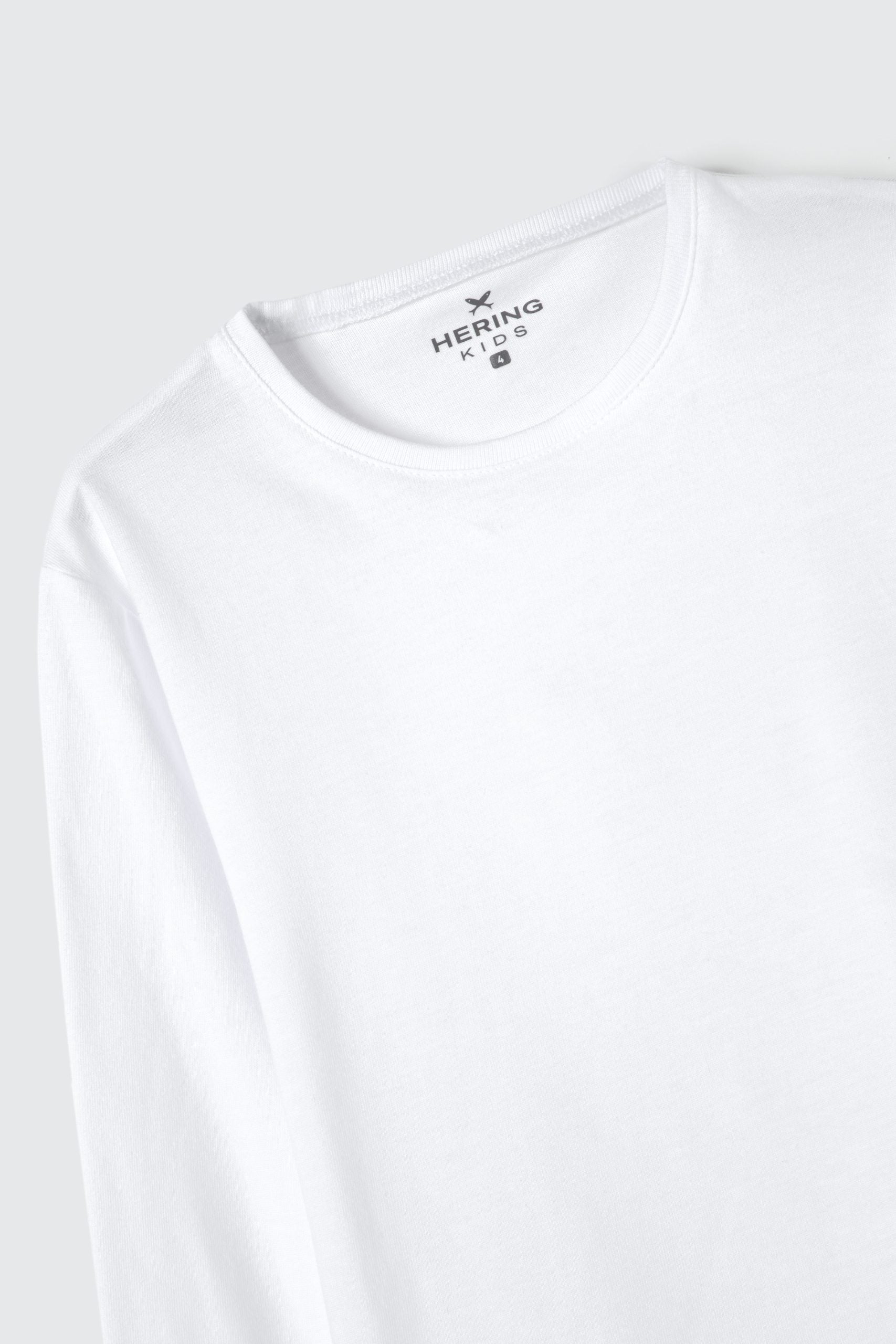 Camiseta Manga Longa Branca Básica Hering - Masculina