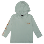 Camiseta Manga Longa com Capuz Bonjour Verde Charpey - Masculina